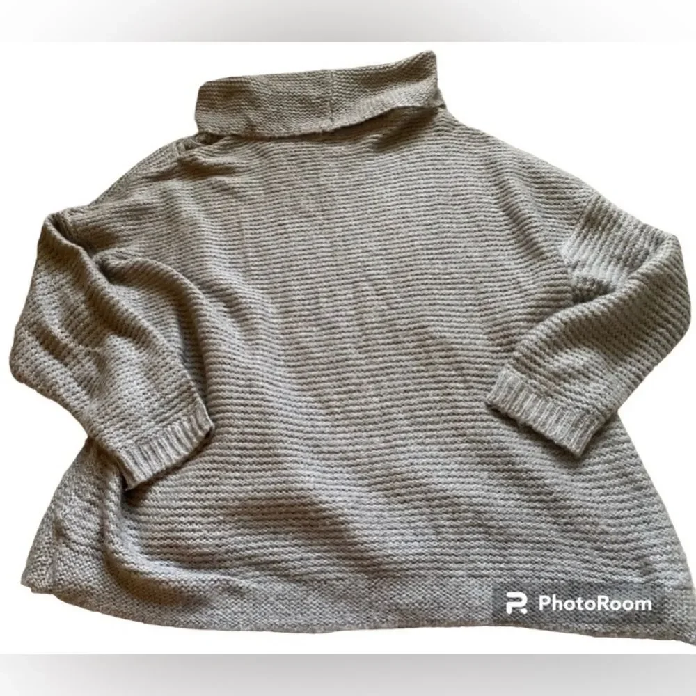 Sonoma Double Cable Cowl Neck Sweater with Metallic Threading